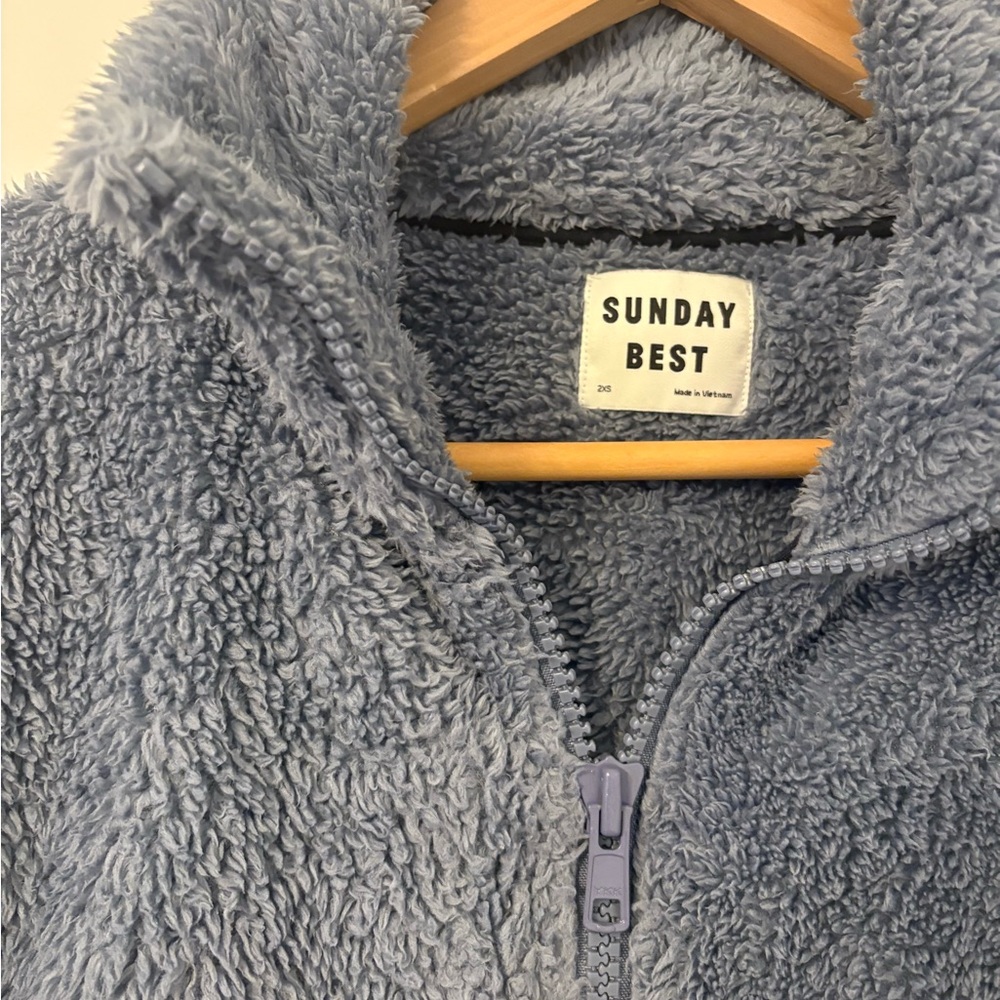 Sunday Best Fuzzy Zip-Up Jacket